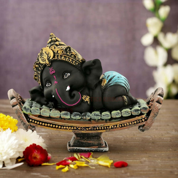 Tied Ribbons Resin Ganesh Statue Murti - Distacart
