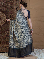 Thumbnail for Anouk Ethnic Motifs Zari Silk Blend Sungudi Saree
