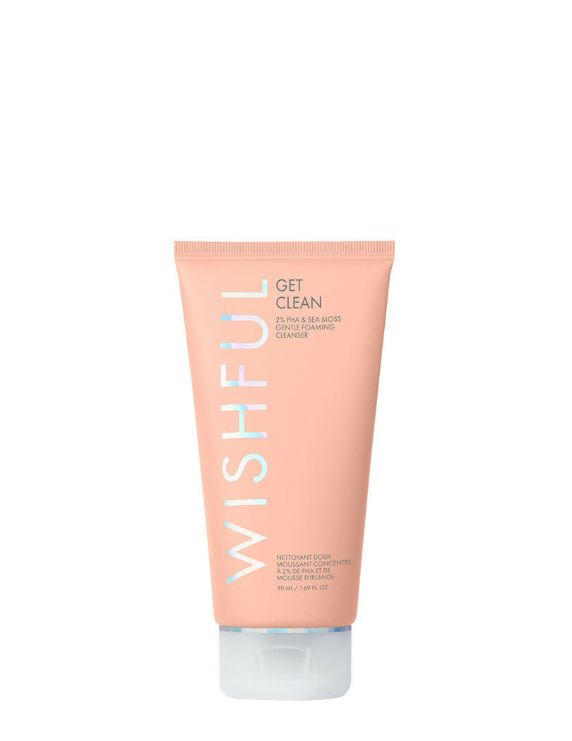 Wishful By Huda Beauty Get Clean 2% PHA & Sea Mossgentle Foaming Cleanser - Korean Skincare - Distacart