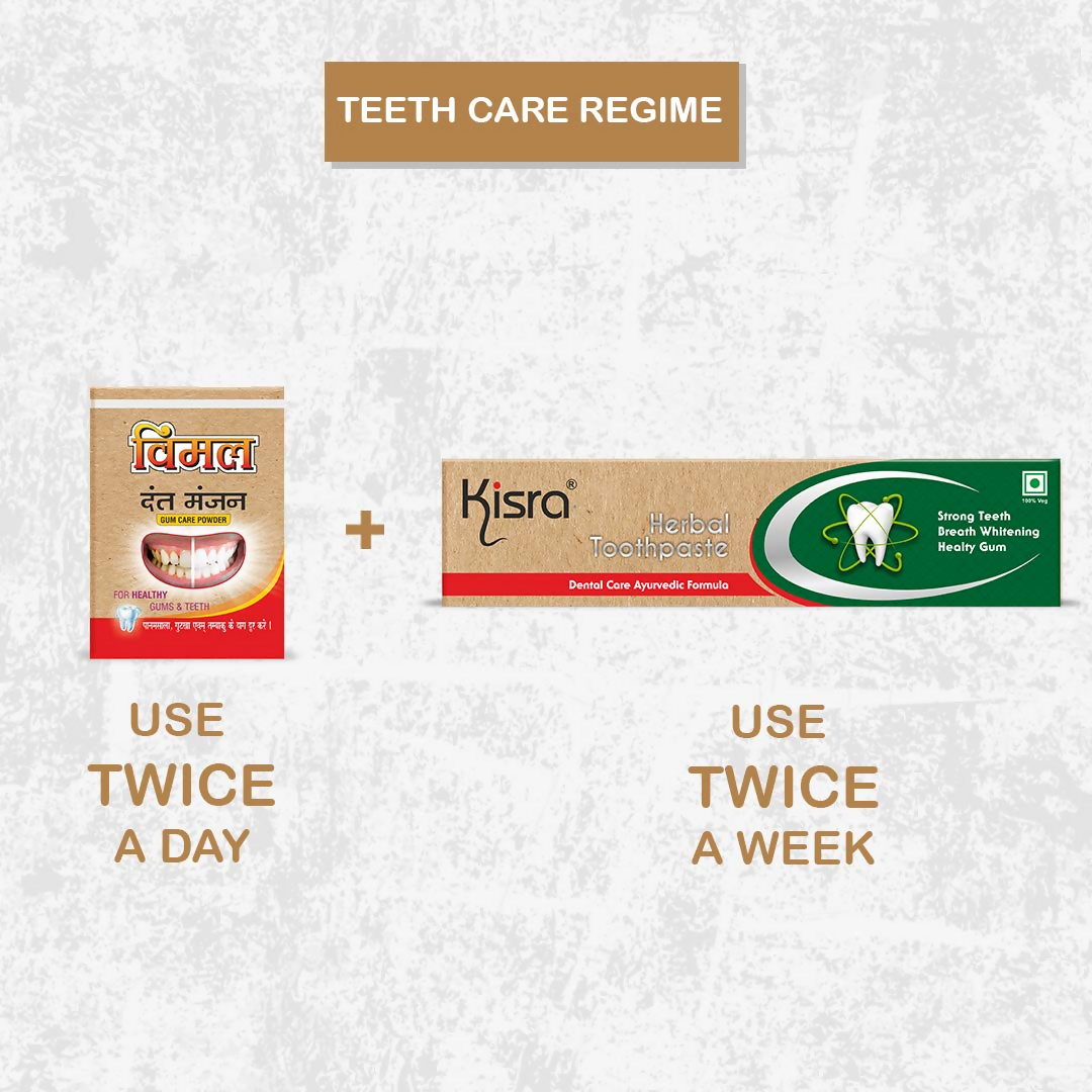 Kisra Vimal Dant Manjan & Herbal Toothpaste Kit - Distacart