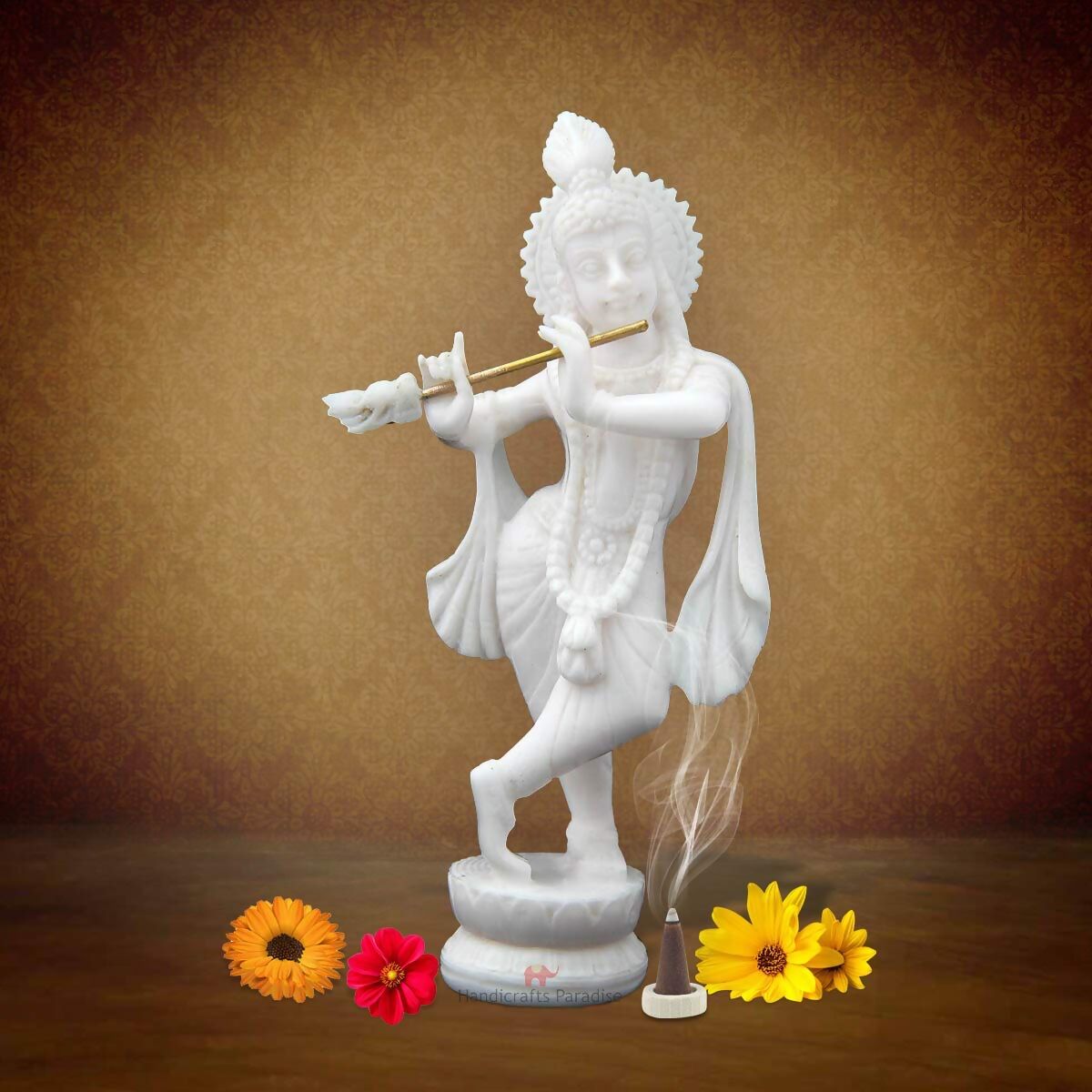 Handicrafts Paradise Resin Standing Krishna Idol - Distacart