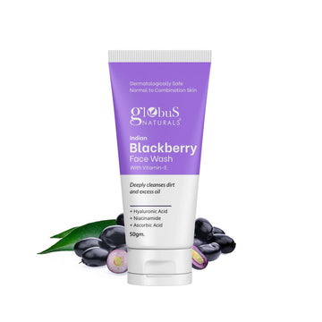 Globus Naturals Indian Blackberry Face Wash with Vitamin E - Distacart