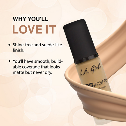L.A. Girl PRO Matte Foundation - Beige - Distacart