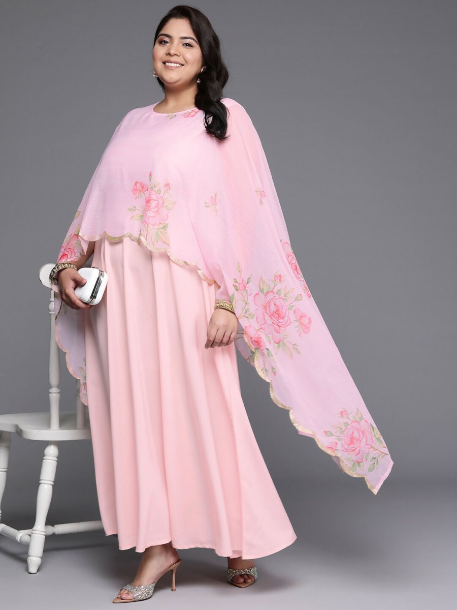 Ahalyaa Women's Traditional wear Ethnic Dress - Pink - Distacart