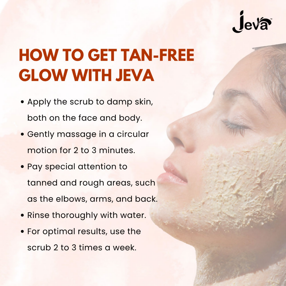 Jeva Papaya Tan Removal Face & Body Scrub - Dista