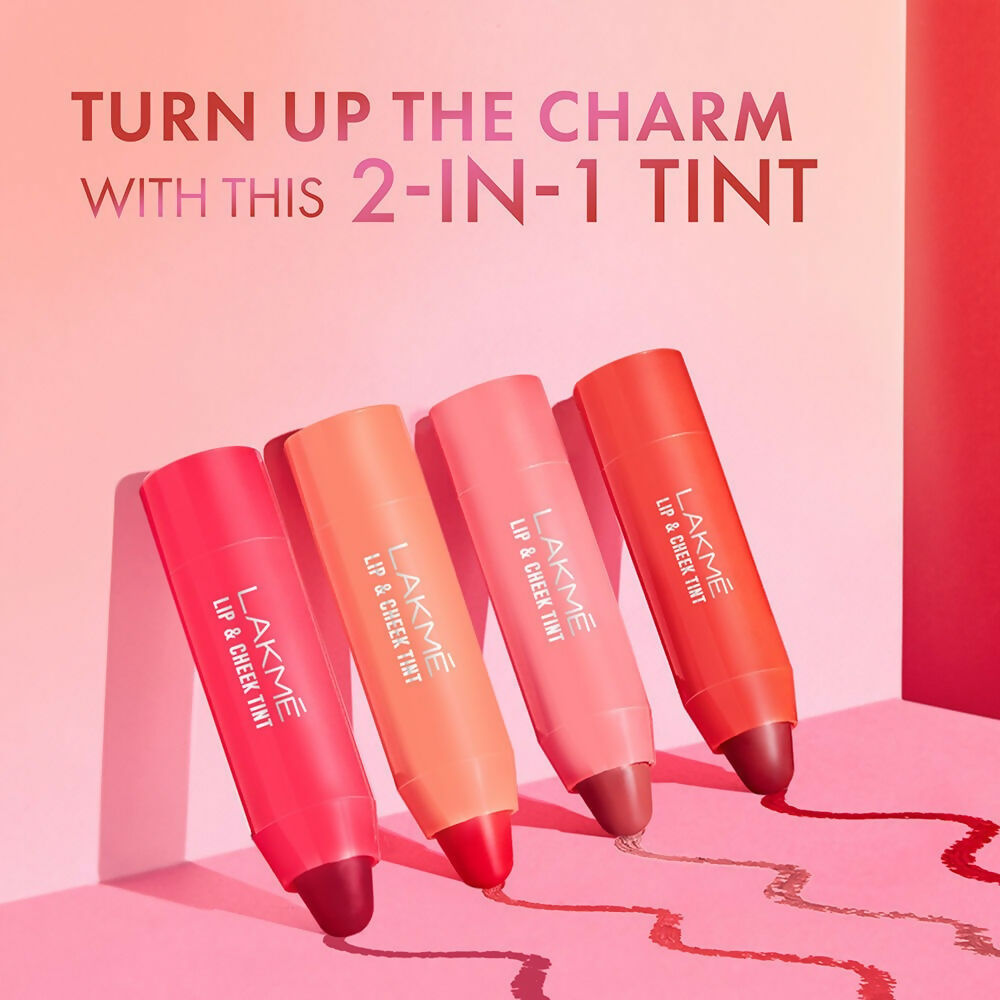 Lakme Lip Love & Cheek Tint - Tint Fiery Red - Distacart