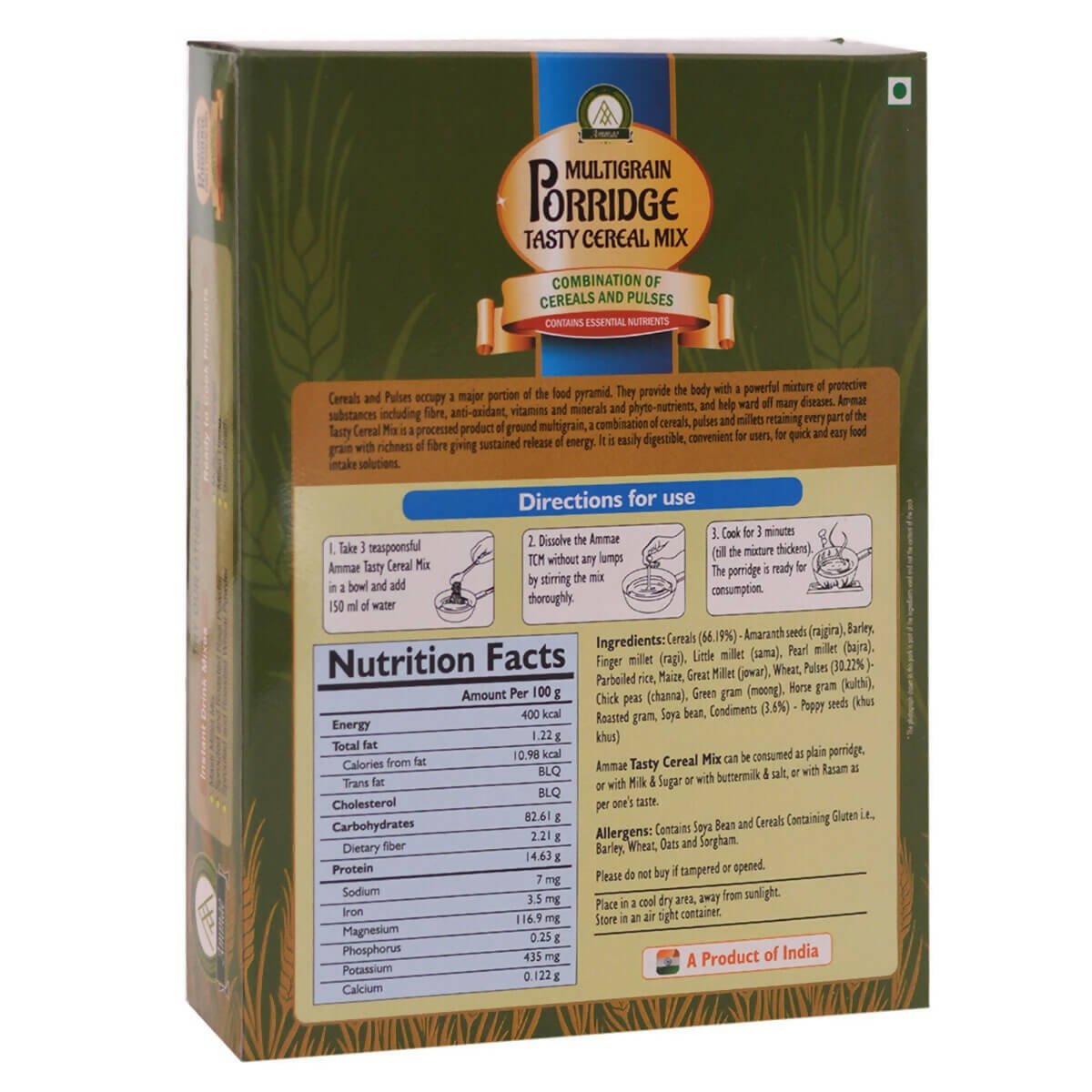 Ammae Multigrain Porridge Tasty Cereal Mix - Distacart