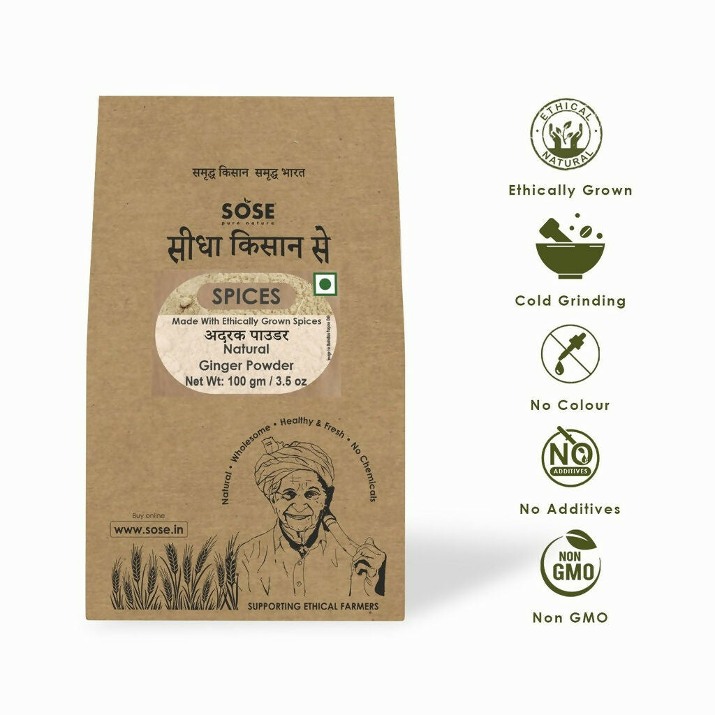 Gir Sidha Kisan Se Natural Ginger Powder (Adrak) - Distacart