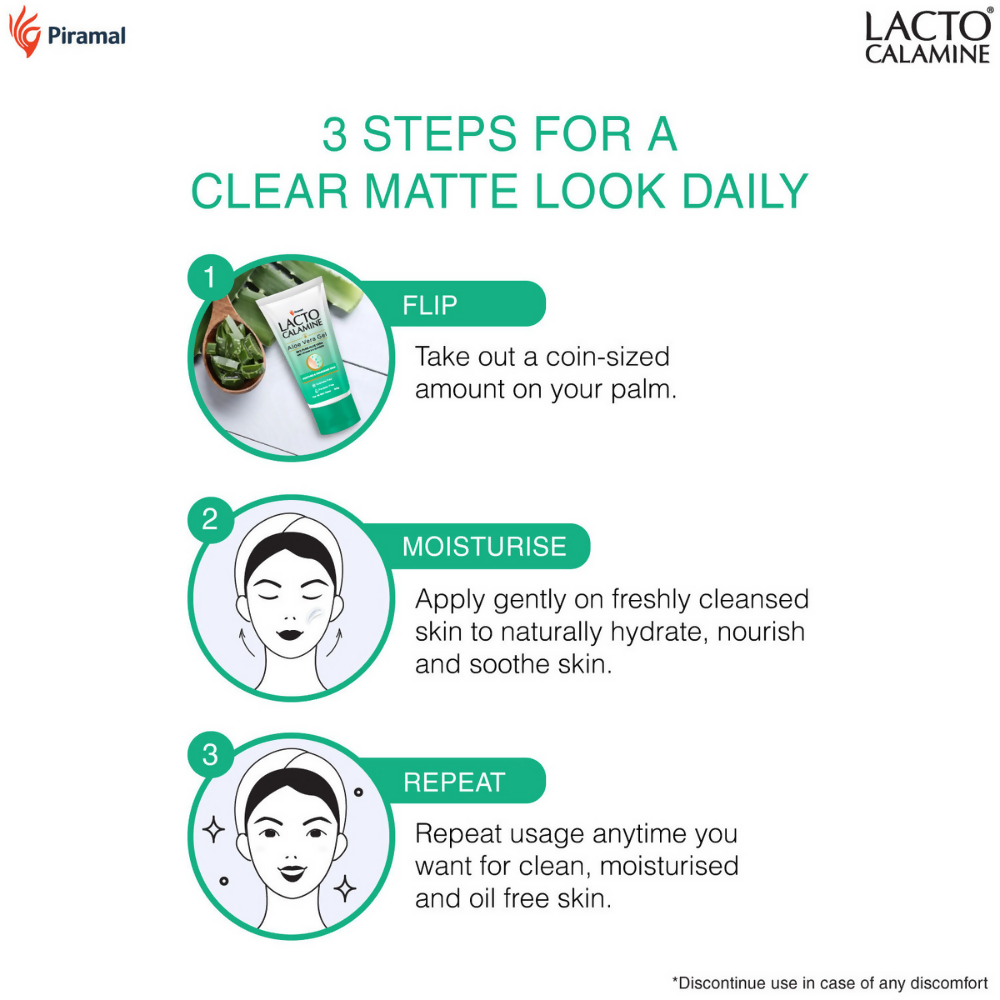 Lacto Calamine Aloe Vera Gel Face Moisturizer - Distacart