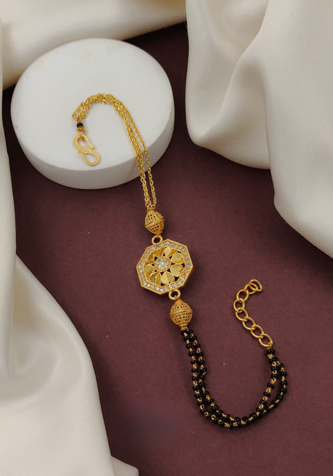 Fancy Gold-Polished Bracelet By House of Ree - Distacart