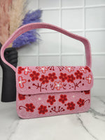 Thumbnail for New Stylish Partywear Pink And red Beaded Sling Bag for Womens by House of Ree - Distacart