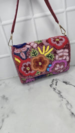 Thumbnail for New Stylish Partywear Multi Colour Beaded Sling Bag for Womens by House of Ree - Distacart