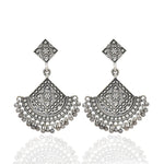 Thumbnail for New Stylish Oxidized Gold-Polished Gold Drop Earrings for Womens by House of Ree - Distacart