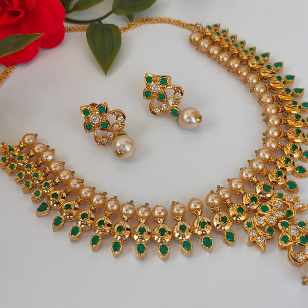 Uncuts & Emeralds Bridal Jewelry Set - Distacart