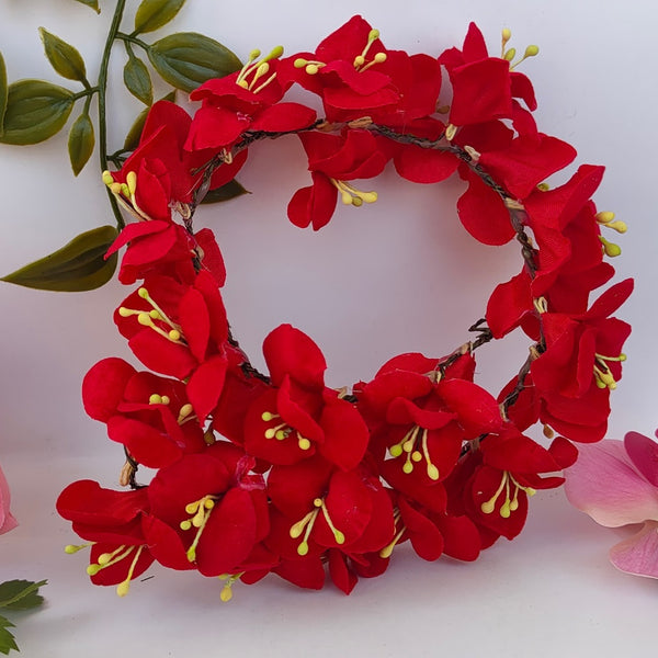Red Flower Hair Accessories - Distacart