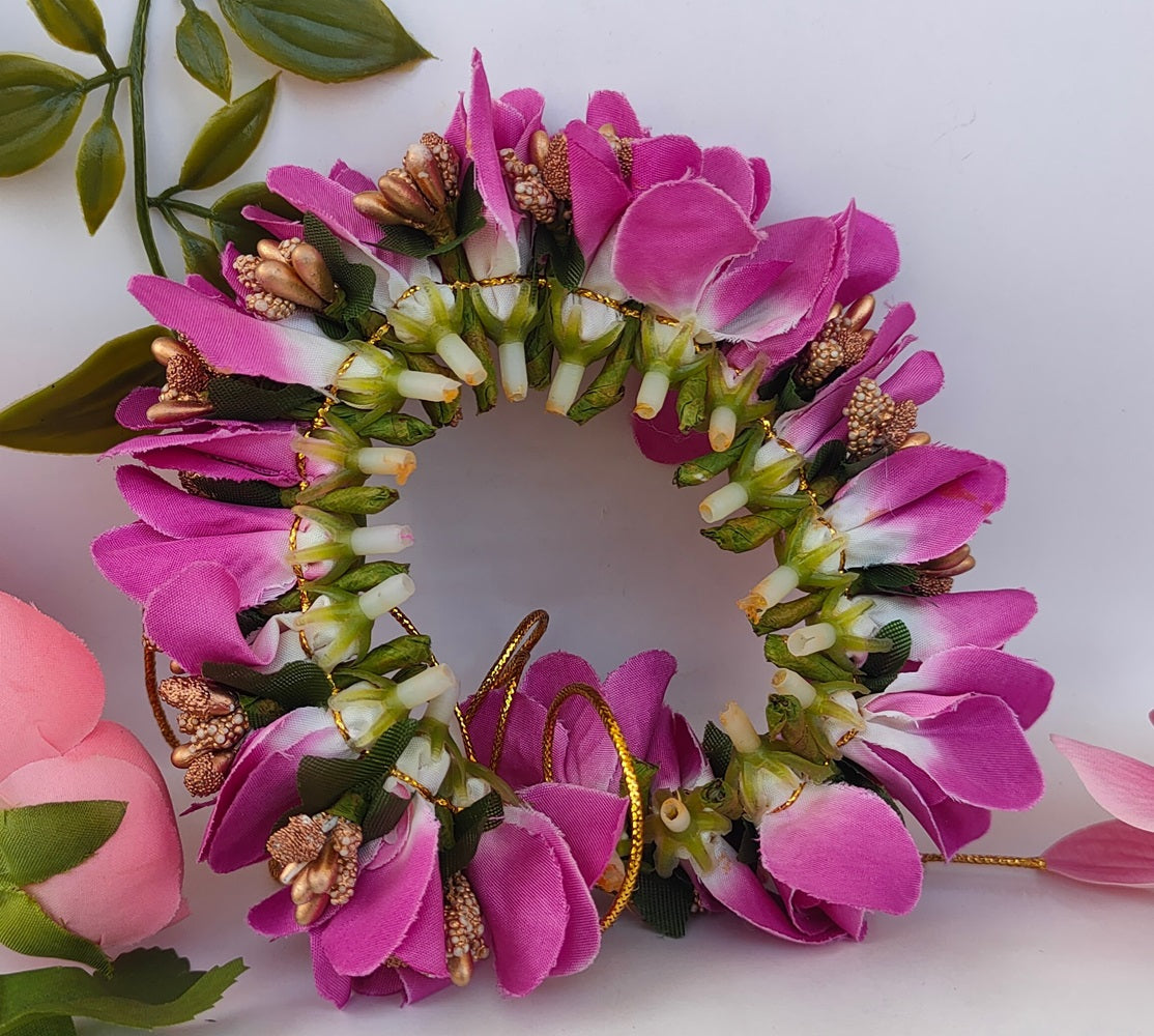 Arificial Purple Orchids Flower Gajra - Distacart