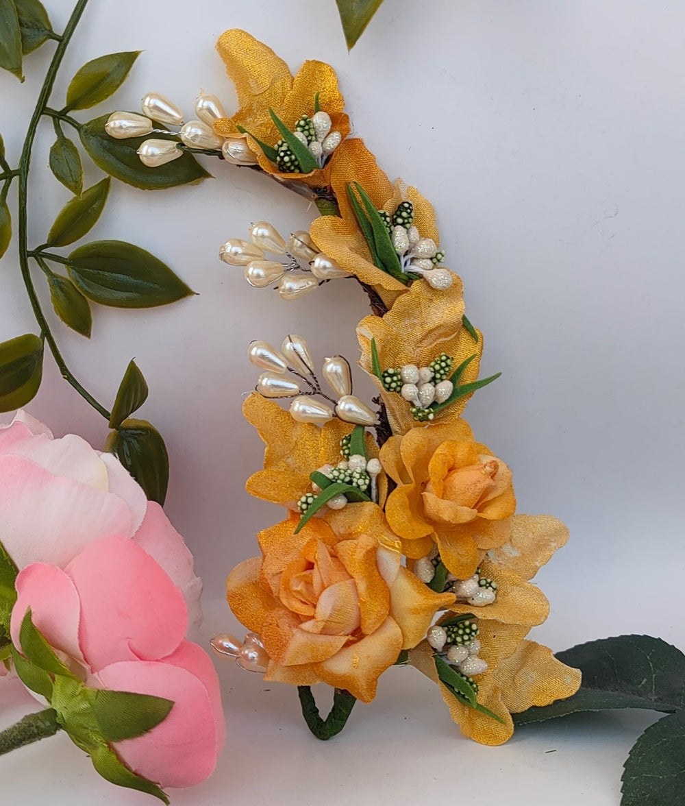 Gold Flower Brooch - Distacart