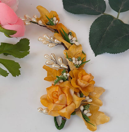 Gold Flower Brooch - Distacart