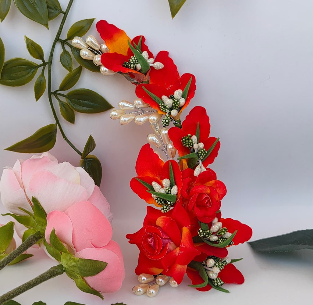 Orange Flower Brooch - Distacart