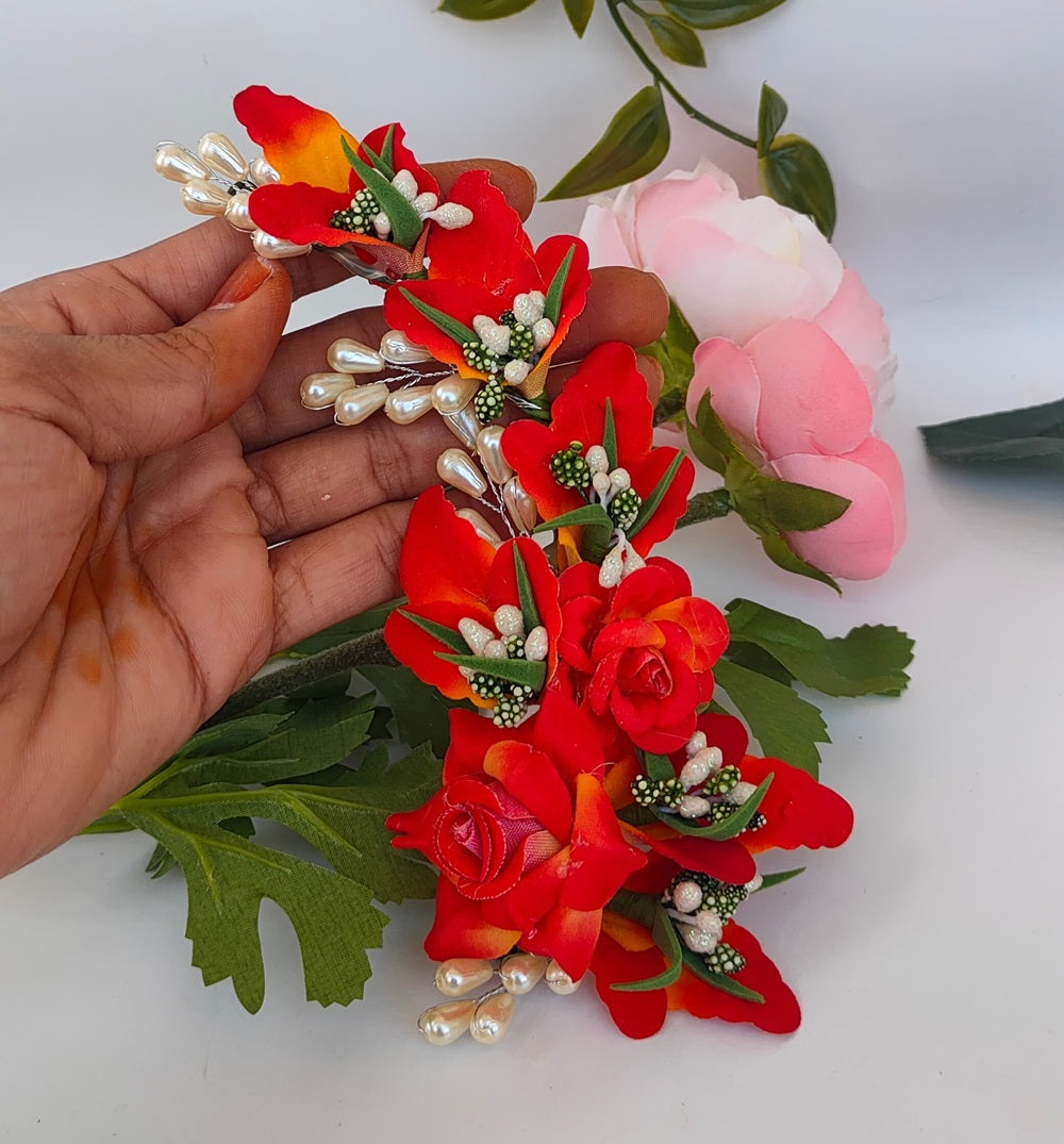 Orange Flower Brooch - Distacart