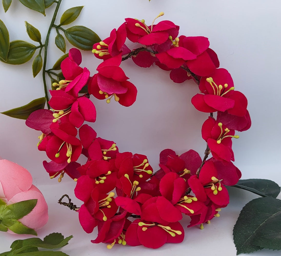 Pink Flower Hair Accessories - Distacart