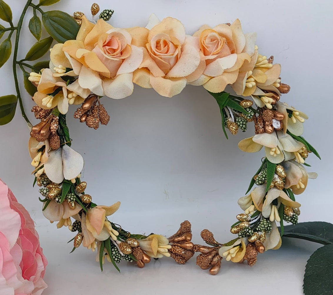 Gold Bridal Flower Hair Gajra - Distacart