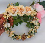 Thumbnail for Gold Bridal Flower Hair Gajra - Distacart