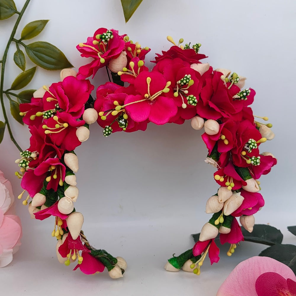 Pink Bridal Hair Gajra - Distacart