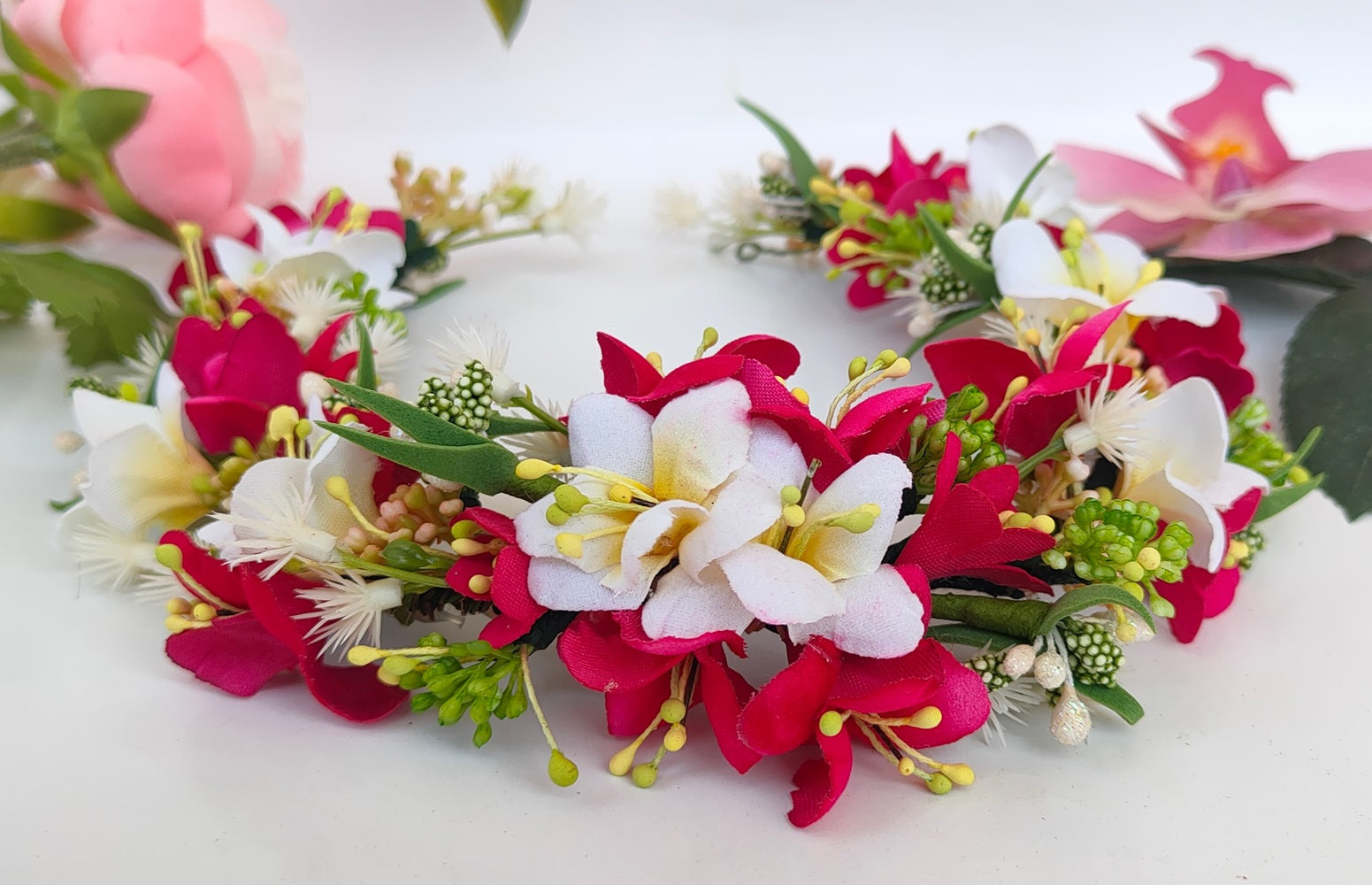 Pink Bridal Hair Accessories - Distacart