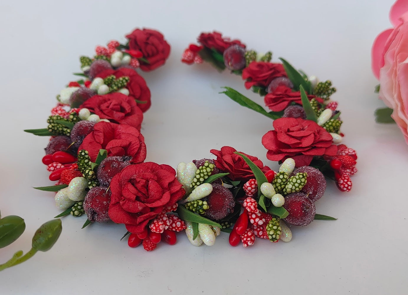 Red Rose Flower Gajra - Distacart