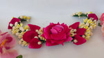 Thumbnail for Pink Rose Flower Hair Gajra - Distacart