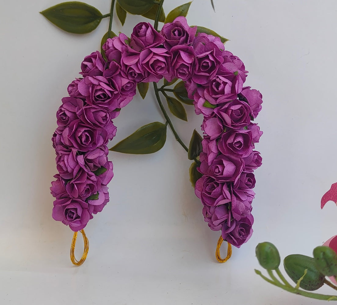 Purple Rose Gajra - Dista