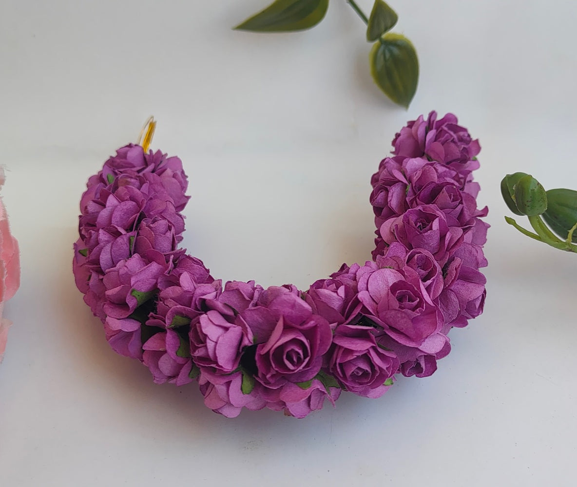 Purple Rose Gajra - Dista