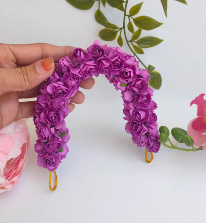 Purple Rose Gajra - Dista