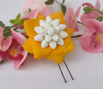 Thumbnail for Yellow Petals Flower Brooch - Dista