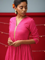 Thumbnail for trueBrowns Pink Gold Lace Dress - Distacart