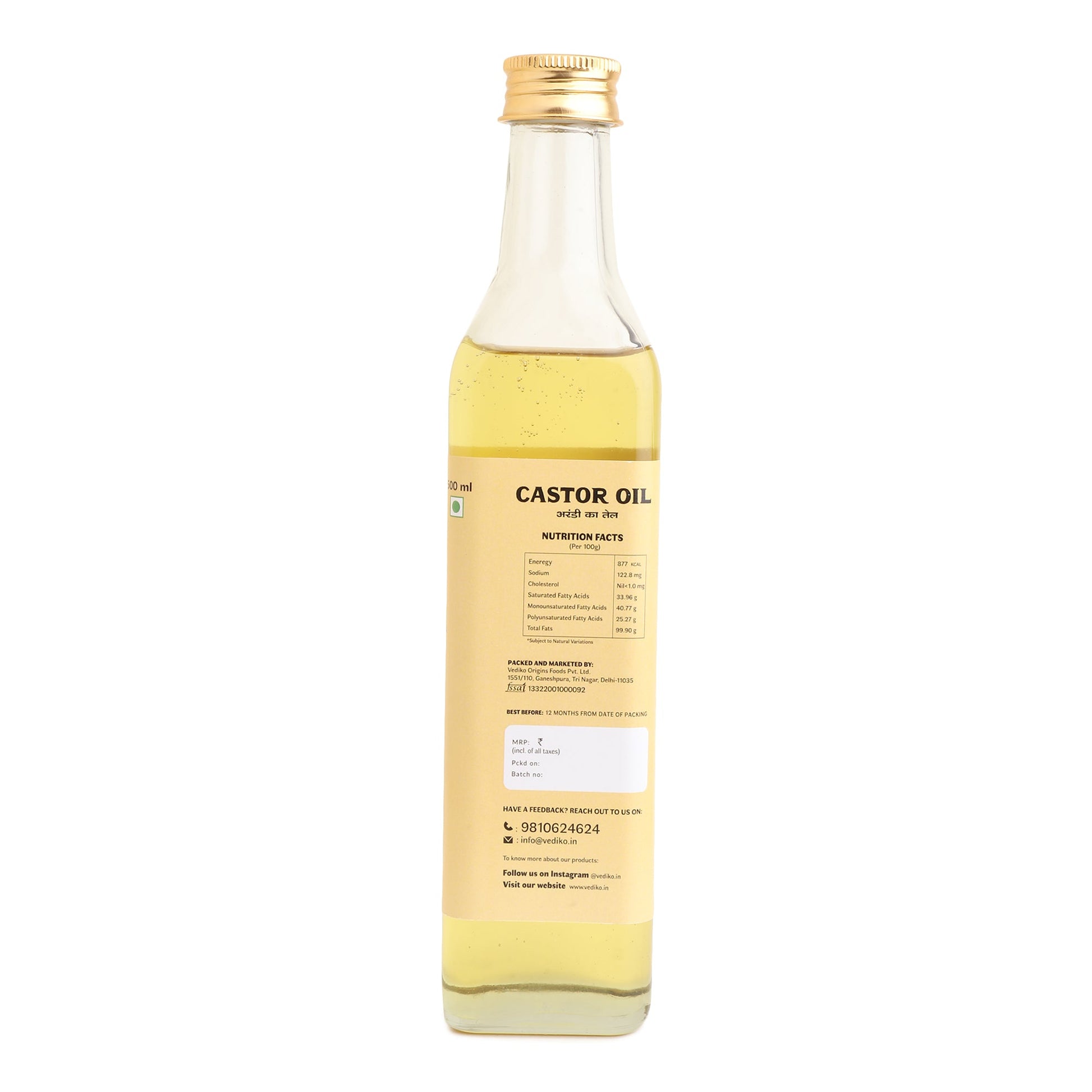 Vediko Origins Castor Oil - Distacart