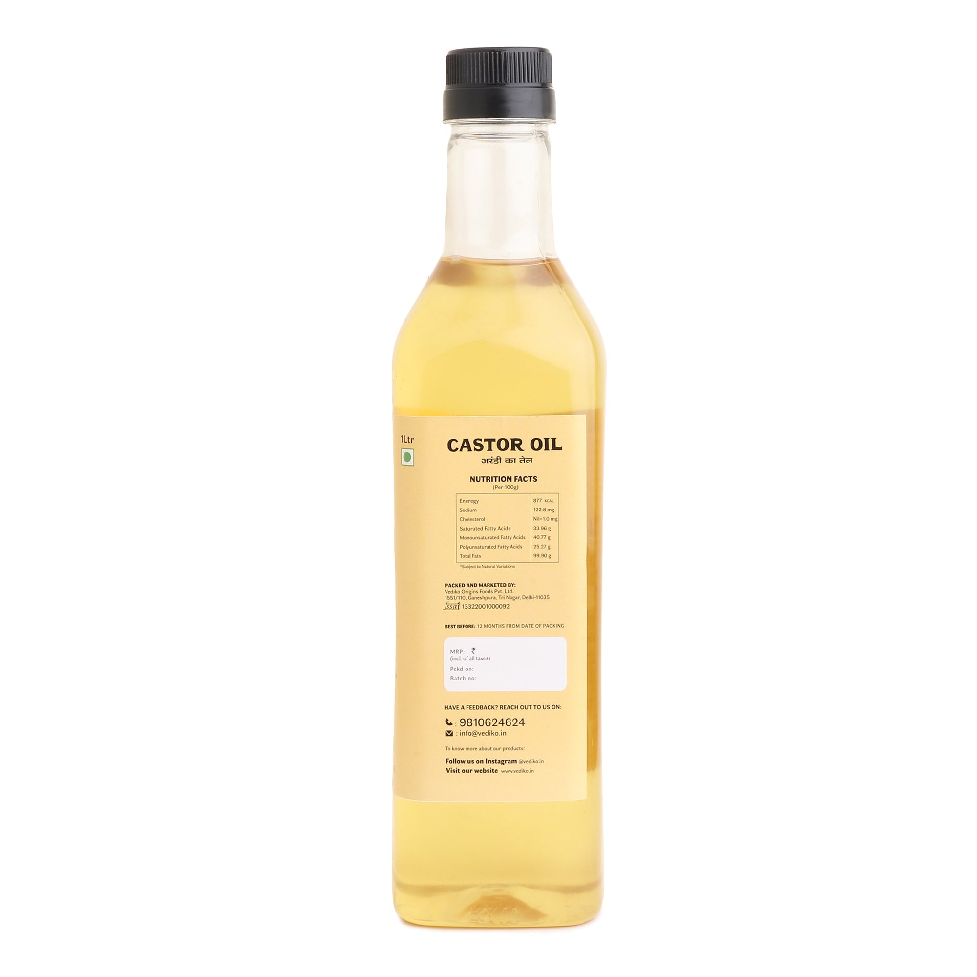Vediko Origins Castor Oil - Distacart
