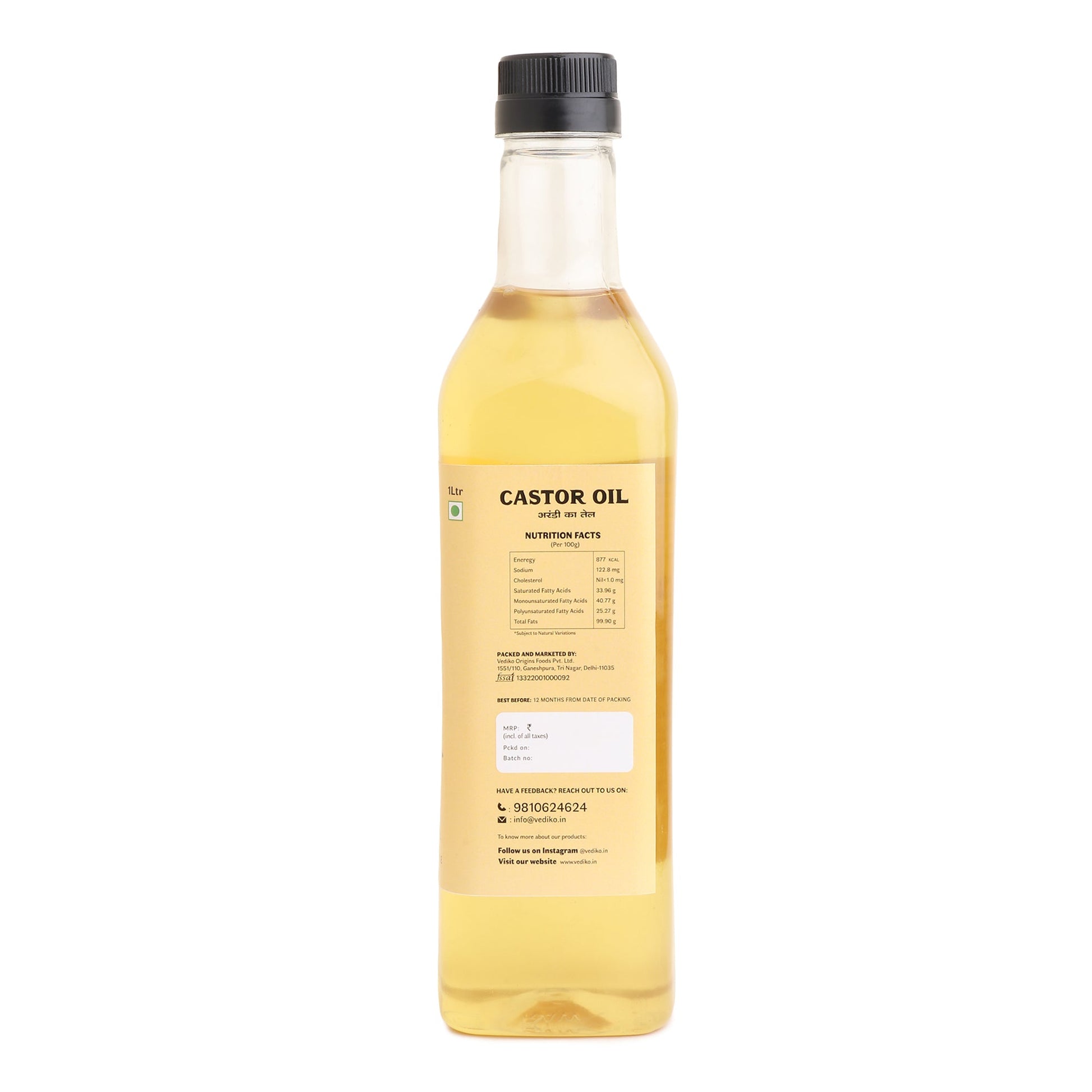 Vediko Origins Castor Oil - Distacart