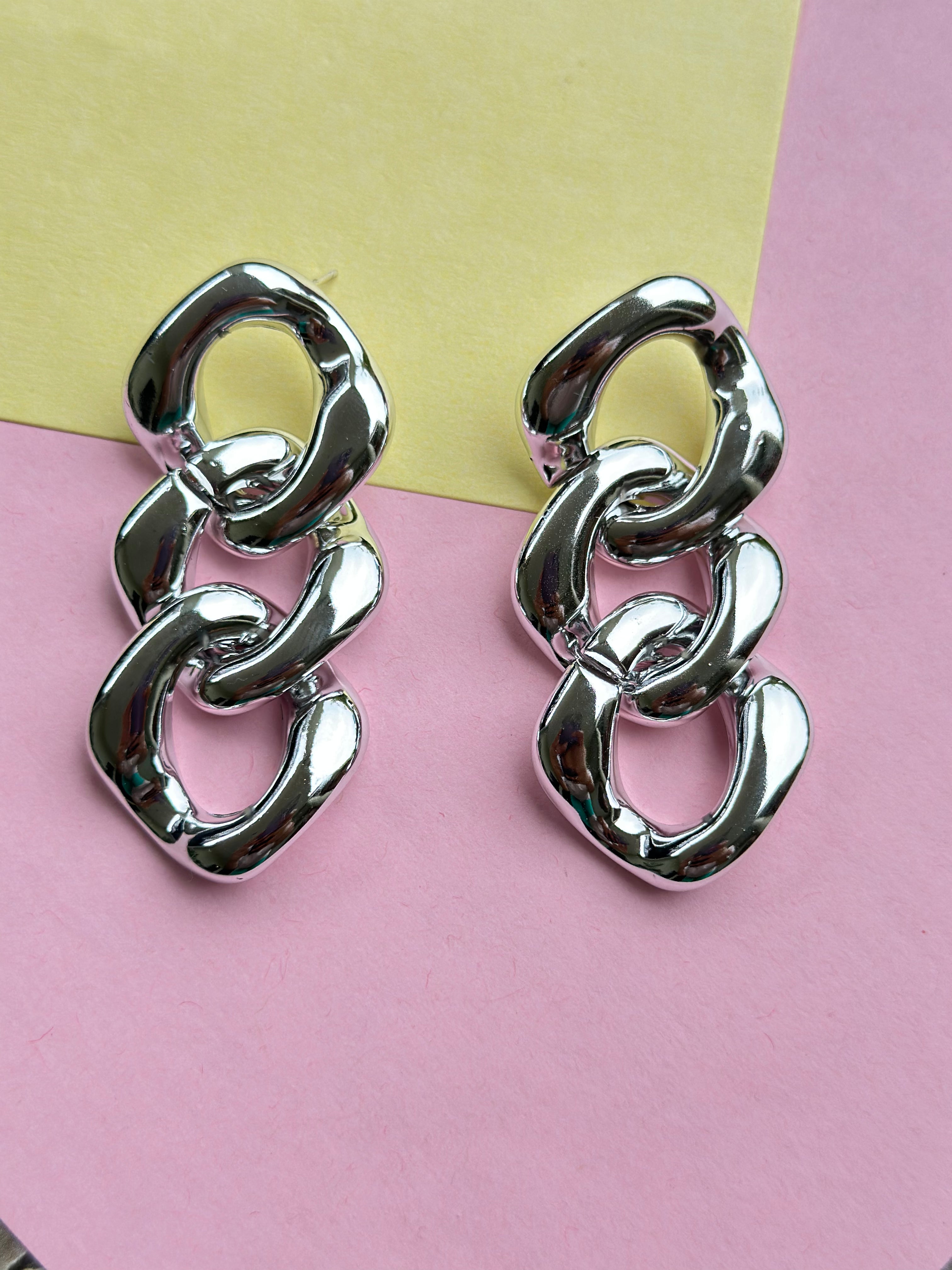 Silver Partywear Earrings By House of Ree - Distacart