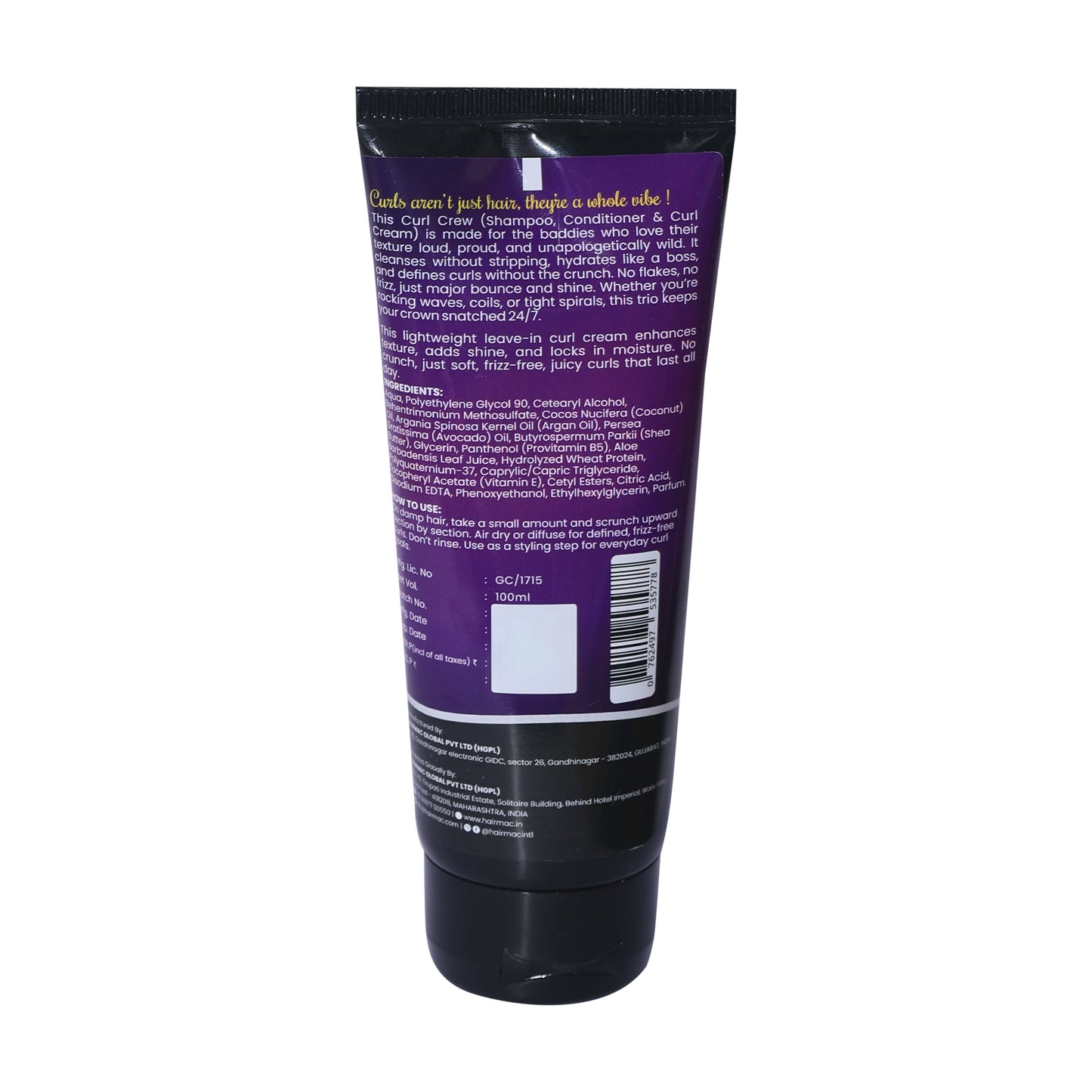 Hairmac Being Curly Leave-In Curl Cream - Dista