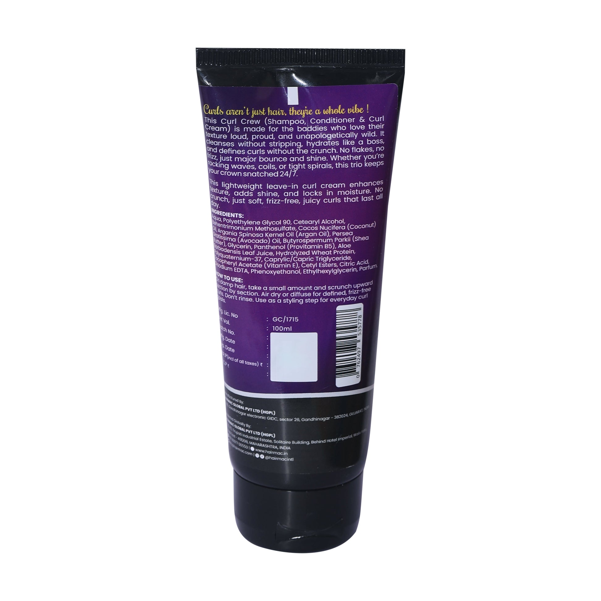 Hairmac Being Curly Leave-In Curl Cream - Dista