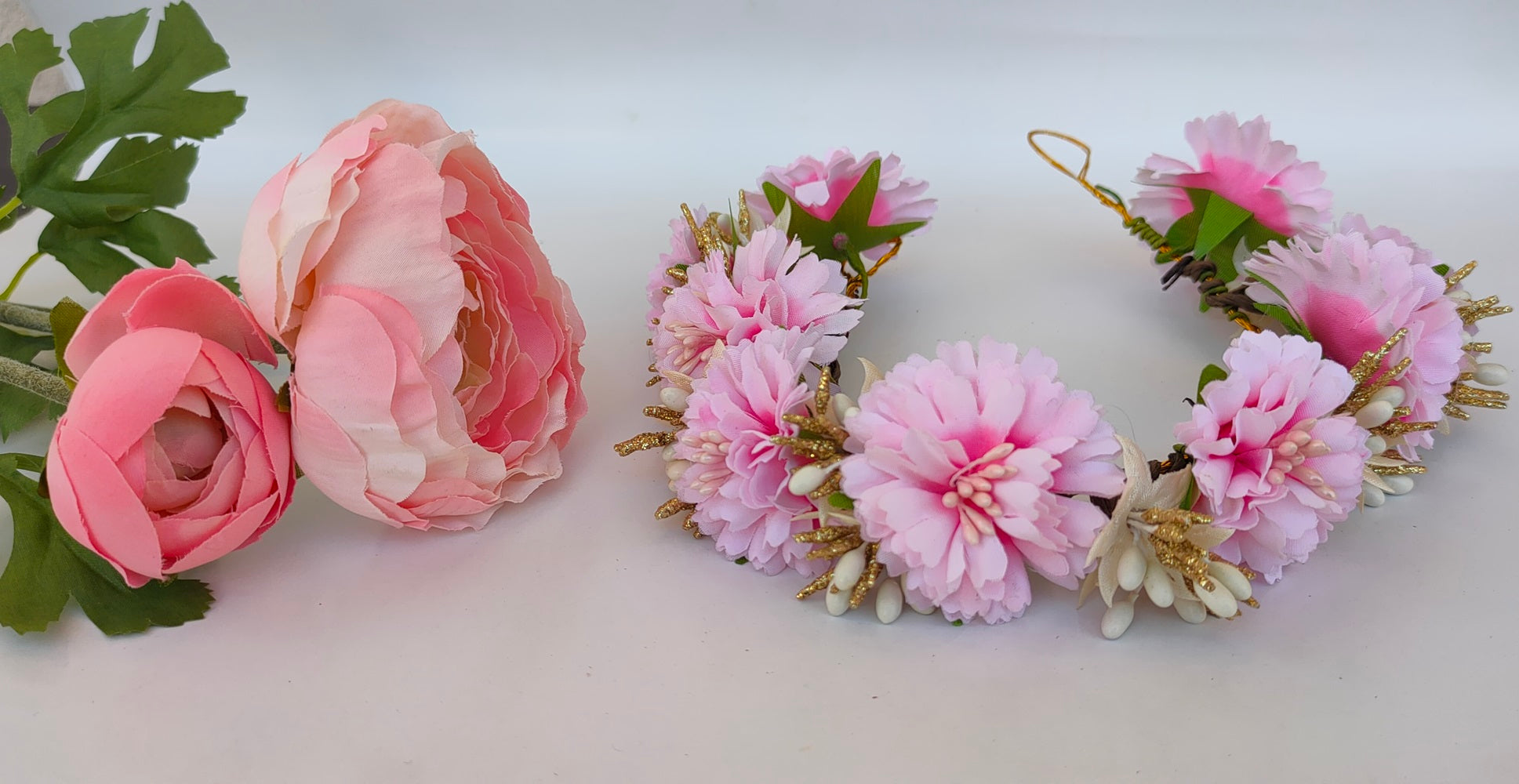 Baby Pink Bridal Hair Accessories - Distacart
