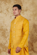 Thumbnail for Bluesaanchi Men's Yellow Waistcoat - Distacart