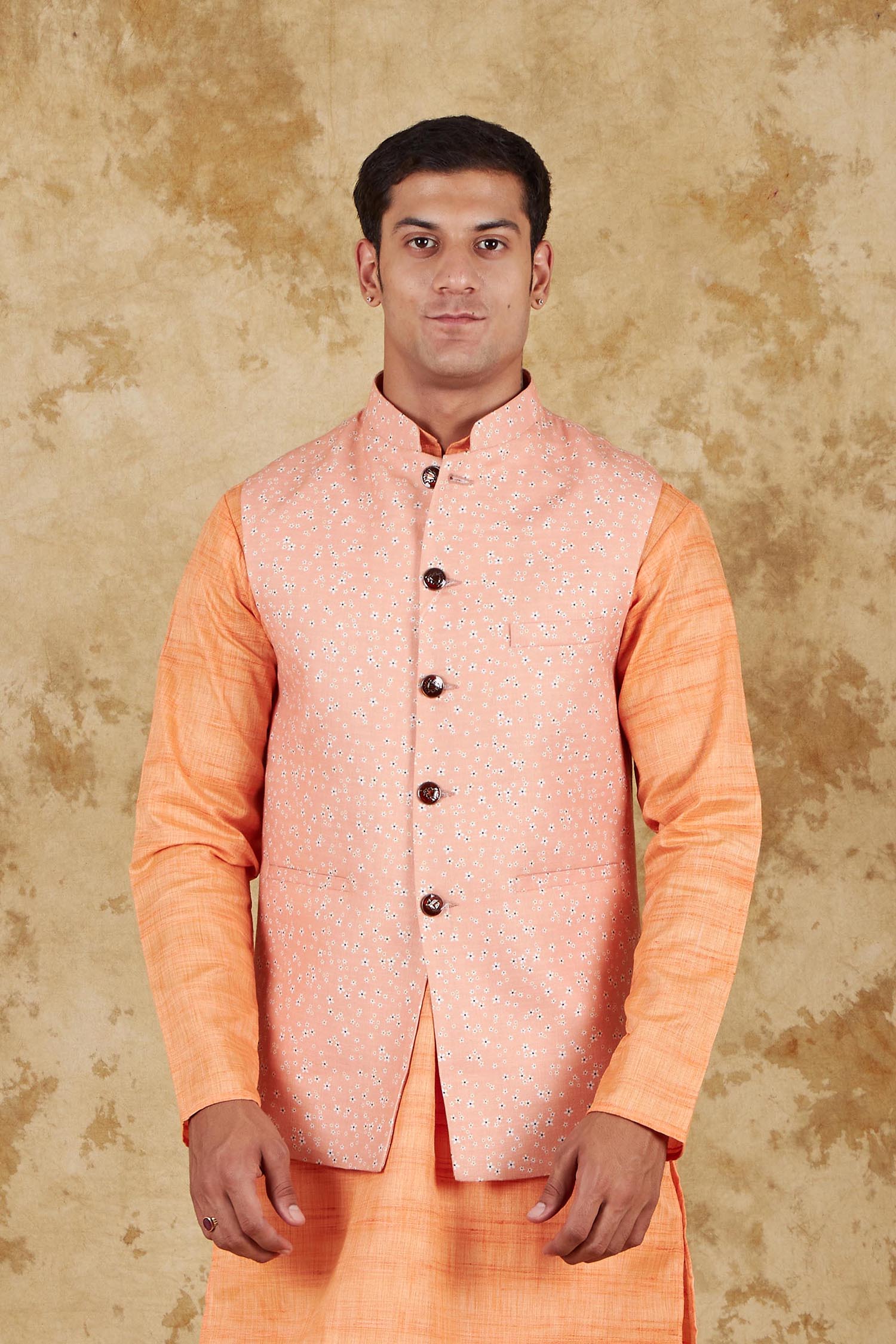 Bluesaanchi Men's Atomic Tangerine Waistcoat - Distacart