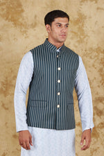 Thumbnail for Bluesaanchi Men's Dark Slate Grey Waistcoat - Distacart