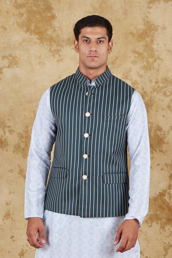 Bluesaanchi Men's Dark Slate Grey Waistcoat - Distacart