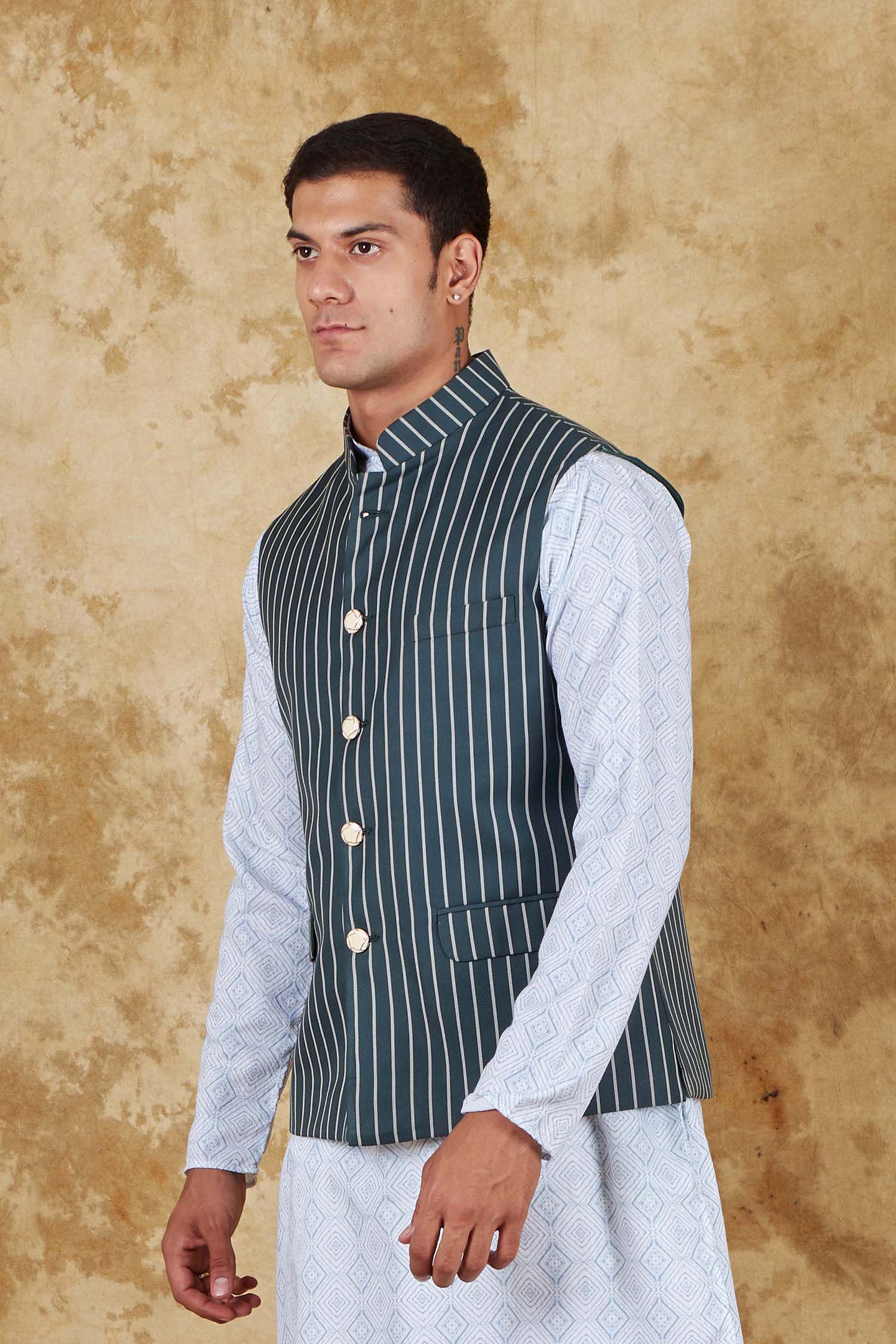 Bluesaanchi Men's Dark Slate Grey Waistcoat - Distacart