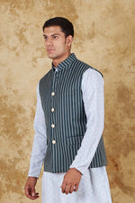 Thumbnail for Bluesaanchi Men's Dark Slate Grey Waistcoat - Distacart