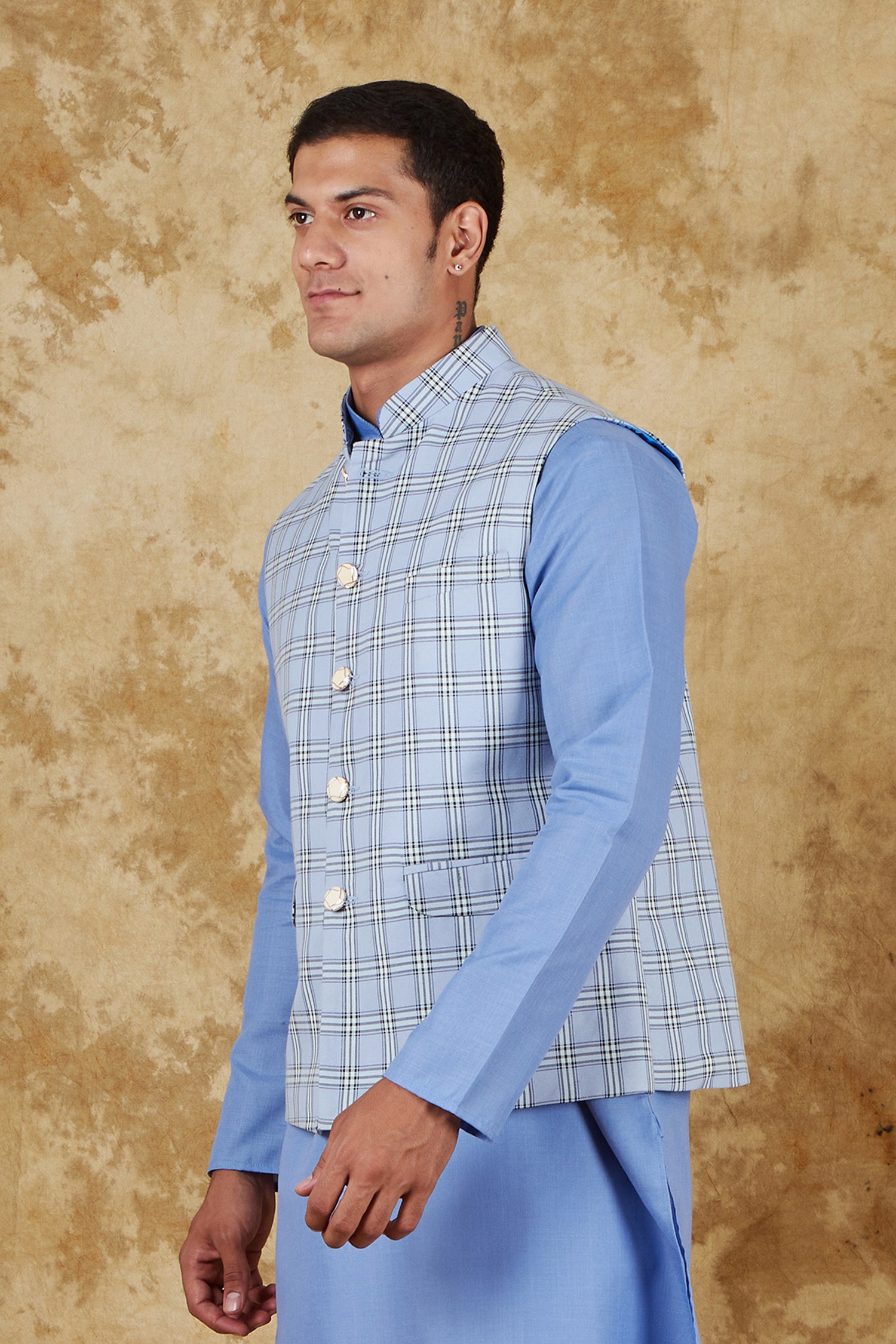 Bluesaanchi Men's Uranianblue Waistcoat - Distacart